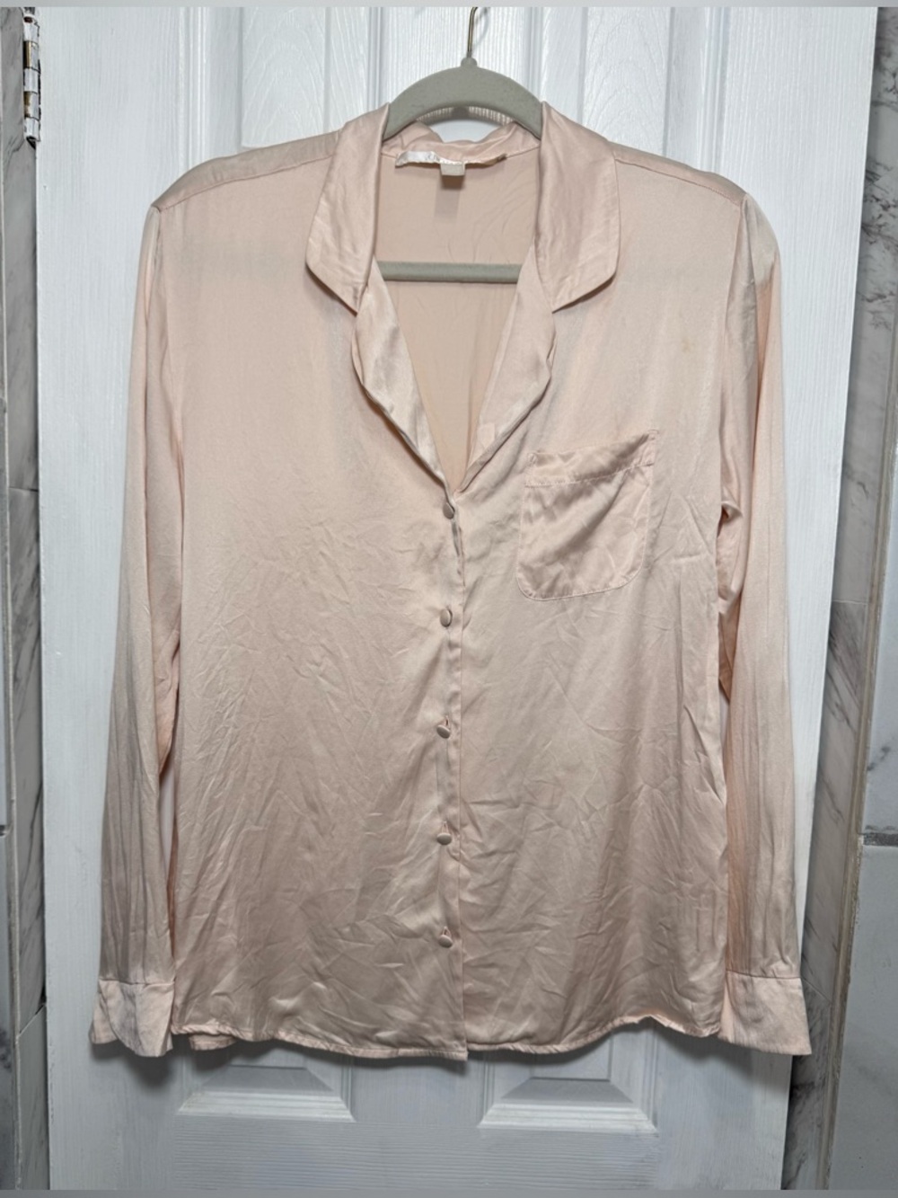 Nordstrom Collection Silk Pajama Top Women’s Small PJ Lounge Casual Luxury